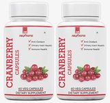 NEURAPID CRANBERRY CAPSULES | URINARY TRACT HEALTH | UTI | KIDNEY CARE - 500 mg - PACK OF 2 (60 VEG CAPSULES EACH)