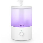 Ukach 3.5L Humidifiers for Bedroom Large Room, Top Fill Air Humidifiers for Baby, 36H Runtime Cool Mist Humidifiers for Home/Living Room/ Office, Essential Oil Diffuser, 7-Color Night Light, BPA Free