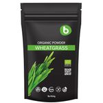 Bobica Organic Wheatgrass Powder, Detox & Immunity Support, Superfood, Vegan, Rich in Fibers, Chlorophyll, Minerals, Gluten-Free, Raw, 1lb/454g