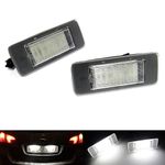 2x LED Licence Number Plate Light White Canbus For Astra J VI Sports Tourer Zafira C III Vectra C II Estate Escalade