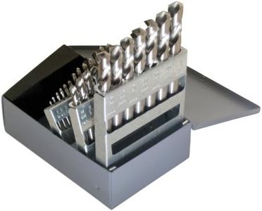 Chicago Latrobe - 69900 157 Series High-Speed Steel Short Length Drill Bit Set with Metal Case 118 Degree Conventional Point, Inch, 29-Piece, 1/16" - 1/2" in 1/64" increments