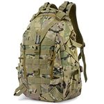 Long Keeper 35L Tactical Backpack - Military Army Backpack Water Resistant, Hiking Camping Cycling Travel Backpack Outdoor Molle Rucksack for Men Women