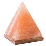 Indeasia Srijan Himalayan Pink Rock Salt Pyramid Shape Lamp for Healing & Positive Energy Flow (W) 2.2 Kg