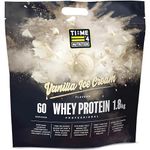 Time 4 Whey Protein Professional Time Release Grass Fed Native Whey Protein Powder, 85% Whey Concentrate, Partially Hydrolysed Whey Isolate, Micellar Casein, Leucine (Vanilla Ice Cream, 1.8kg Bag)