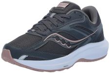 Saucony Women's Cohesion 17 Running Shoe, Shadow/Lotus, 8.5W US