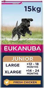 Eukanuba Complete Dry Dog Food for Junior Puppy Large and Giant Breeds with Fresh Chicken 15 kg