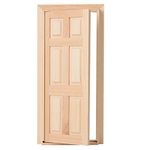 1: 12 Dollhouse Door, Wooden Material Durable Mini Dollhouse Door Scale Model Door for DIY Scene Doll Home Furniture Craft