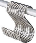 S Hooks 10 Pack 4.5 Inch S Hanging Hooks Metal S Hooks for Hanging Pots and Pans Plants Stainless Steel Heavy Duty S Shaped Hanging Hooks Hangers for Kitchen Bathroom Bedroom Office