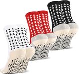 Zuimei 3 Pairs Mens Football Socks