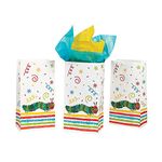 Very Hungry Caterpillar Treat Bag for Birthday - Party Supplies - Bags - Paper Treat Bags - Birthday - 12 Pieces