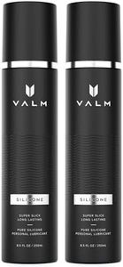 Valm Silicone Lube, Long Lasting, Silicone-Based Personal Lubricant for Men, Women, & Couples, 8.5 Fl Oz (Pack of 2)