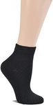 Yomandamor Ladies Cotton Socks Diabetic Ankle Socks,5 Pairs