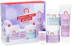 First Aid Beauty - Smooth Skin Season: KP Bump Eraser Body Scrub, 4oz, Ultra Repair Cream, 6oz, Anti-Chafe Stick, 0.35oz, Ingrown Hair Pads, 60 Pads, Deep Hydration & Exfoliating Body Essentials, 4ct