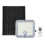 Gesto 50W Solar Outdoor Motion Sensor Light with Remote Control, IP67 Waterproof LED Flood Light, Dusk to Dawn Security Light for Garden, Garage, Patio, Camping, Pathway & Factory, 6000mAh Battery