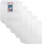 Simply Genius (25 Pack Ultra Collectible Cards Storage Tray Holder Fits Sports Cards in Slabs Graded by PSA and Pro Trading Cards for 3 Ring Trading Card Binder Pages