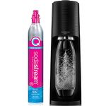 SodaStream Terra Sparkling Water Maker with CO2 Cylinder and 1L Dishwasher Safe Bottle, Black