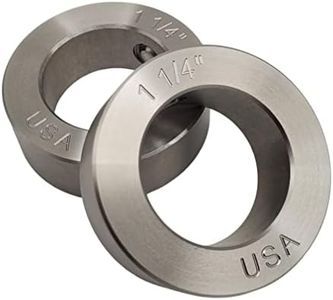 Coastal Shaft Collars - 1.25" Bore Diameter - Set Screw Shaft Collar - 303 Stainless Steel (2 Pack)