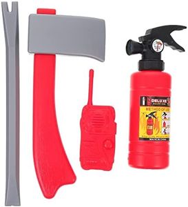 Toyvian Fire Extinguisher Water Squirt Toys, Firefighter Costume Role Play, Toys Kids Fireman, Pretend Play Dress- up Toy Set, for Halloween Role Play, Party Birthday Gift