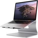 Laptop Stand - Bestand Aluminum Cooling MacBook Stand: [Update Version] Stand, Holder for Apple MacBook Air, MacBook Pro, All Notebooks, Sliver (Patented)