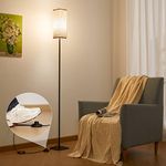 IPARTS Expert Floor Lamp for Living Room, Ipartsexpert Modern Bedside Lamps Bedroom, Standing with Lampshade 67'' Tall Office, Kids Reading, Minimalist Light Home Decor Ipart FL-0003…