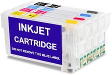 KHY 812XL Empty Refillable Ink Cartridges With Chip Suitable 812XL Workforce Pro WF-7840 WF-7820 WF-7310 EC-C7000 Empty Refill Ink Cartridges Printers Used For Regular Or Sublimation Ink Cartridge