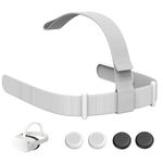 Head Strap for Oculus Quest 2 Headset,Original Replacement Meta Quest 2 Head Strap,with 4 Thumbstick Caps,Original Head Strap,Oculus Quest 2 Head Strap