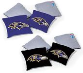 Wild Sports NFL Baltimore Ravens 8pk Dual Sided Bean Bags, Team Color