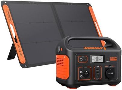 Jackery Explorer 500 Generador Eléctrico Portátil con 100W Panel Solar, 518Wh/500W Batería de Litio Ion Móvil con Pantalla LCD, Estación de Energía Solar para Camping, Autocaravanas, Emergencia