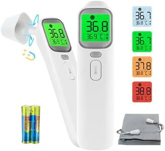 MiTdir 20A Thermometer for Fever, Baby Thermometer, Ear and Forehead Thermometer, Thermometer for Kid and Adult, Digital Infrared Thermometer for Body, Surface and Room, with Magnetic Cap