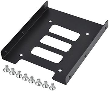 TRIXES Black Metal Internal Mounting Kit for 2.5 Inch SSD Laptop Drives & 3.5 Inch Hard Disk Drives - Bracket for Hard Drive - High Performance Mounting Replacement for Hard Drive