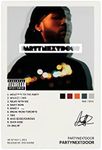 WANMLY Partynextdoor Poster Partynextdoor Music Album Cover Signed Limited Poster Canvas Poster Bedroom Decor Sports Landscape Office Room Decor Gift Unframe:12x18inch(30x45cm)