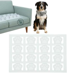 PEACHTREE PET Made in The USA (Love Seat) Clear Humane Scat Mat to Keep Dogs Off Couch & Dog Counter Surfing Deterrent - Pain Free Pet Furniture Protector Solution for Indoor (4 Sheets) US Patented