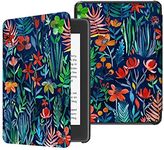 T Tersely Slimshell Case Cover for Kobo Clara HD (6 inch) - Ultra Thin and Lightweight PU Leather Protective Cover with Auto Sleep/Wake for Kobo Clara HD - Jungle