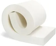 Ylymence High-Density Furniture Filling Foam Pads,Whole-Piece Cut Outdoor Furniture Foam is Easy to DIY,for Sofa Cushion Replacement(72×24×3 Inch,White)