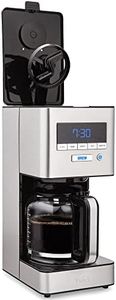 VINCI RDT Elite Rotating Coffee Maker with Spray Head | 12-Cup Programmable Coffee Maker with Flowering Function and Rotary Dispersion Technology, Black and Stainless Steel, Shut Off
