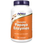 Now Foods, Chewable Papaya Enzyme, 500mg, 360 chewable Tablets, Lab-Tested, Soy Free, Gluten Free, Non-GMO