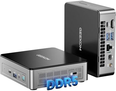GEEKOM Air12 Mini PC(3-Year Quality Support) with 13th Gen Intel N150, 16GB DDR5 RAM 512GB M.2 2280 NVMe Gen3*4 SSD, Mini Desktop Computer, 4K Dual Display/HDMI2.0/DP 1.4/WiFi6/BT5.2/SD Slot