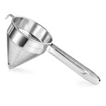 New Star Foodservice 34196 China Cap/Chinois Strainer, 18/8 Stainless Steel, 7-inch, 3mm Coarse Perforations