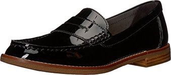 Sperry Top-Sider Women's Seaport Penny Loafer, Black Patent, 5 M US