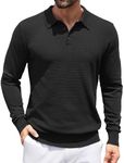 COOFANDY Mens Polo Shirt Knit Casua