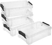 BTSKY 4 Pack Large Capacity Plastic