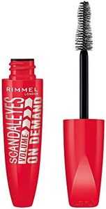 Rimmel London - Scandaleyes Volume On Demand Clean Mascara, Waterproof Mascara, Clean & Vegan Formula for Long-lasting, Smudge & Flake-proof Wear, Extreme Black - 001