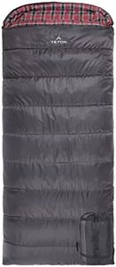 TETON Sports Celsius XL -32C/-25F Sleeping Bag; Sub 0 Degree Sleeping Bag Great for Cold Weather Camping; Grey, Left Zip