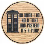 Doctor Who Inspired laser engraved coasters beer drinks mat barware kitchen Tardis