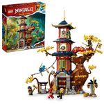 LEGO NINJAGO Temple of The Dragon Energy Cores 71795, Building Toy with a NINJAGO Temple and 6 Minifigures Including Cole, Kai and NYA' Gift for Kids Ages 8+ Who Love Buildable Ninja Playsets