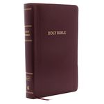 KJV Holy Bible: Personal Size Giant Print with 43,000 Cross References, Burgundy Leather-Look, Red Letter, Comfort Print: King James Version