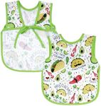 BapronBaby Taco Party Bapron - No Neck Tie Safer Bib for Baby & Toddler - Soft Waterproof Stain Resistant - Machine Washable - Sz Baby/Toddler 6m-3T
