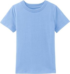 COSLAND Toddler Baby Plain Cotton Tees, Sky Blue, 2T