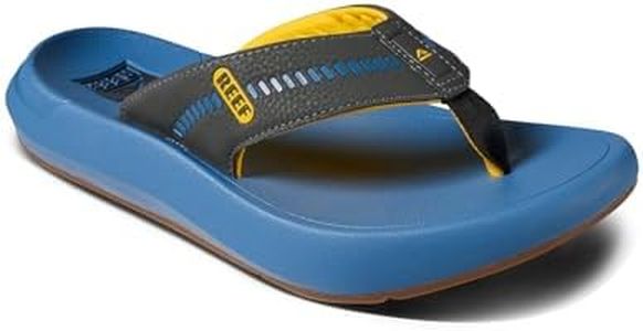 Reef Men's Swellsole Cruiser Flip-Flop, Yellow/Black/Blue, 11 US