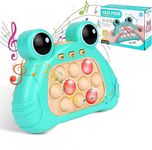 Pop Fidget Toy It Game,Handheld Electronic Game for Kids,Sensory Fidget Toy Handheld Pop Game Quick Push Bubbles Game Light Up Pop-It,Birthday Gifts for 3 4 5 6 7 8 9 Year Old Boys Girls (Green Frog)